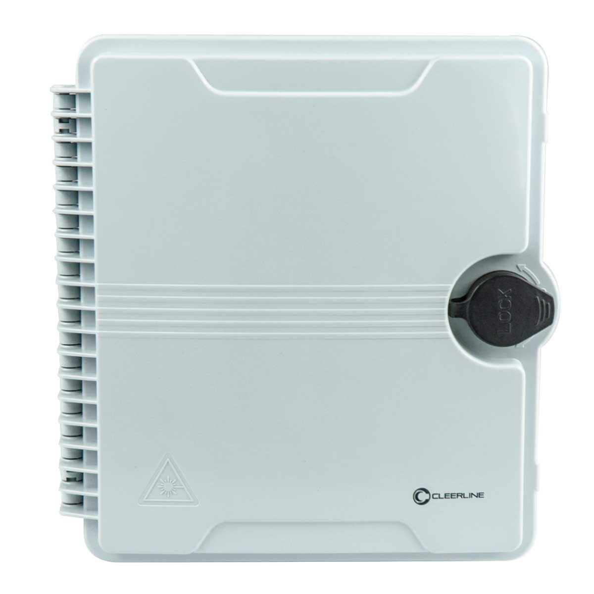 Outdoor Fiber Optic Terminal box, Empty (Holds 12 SC Simplex or 12 LC Duplex Adapters)
